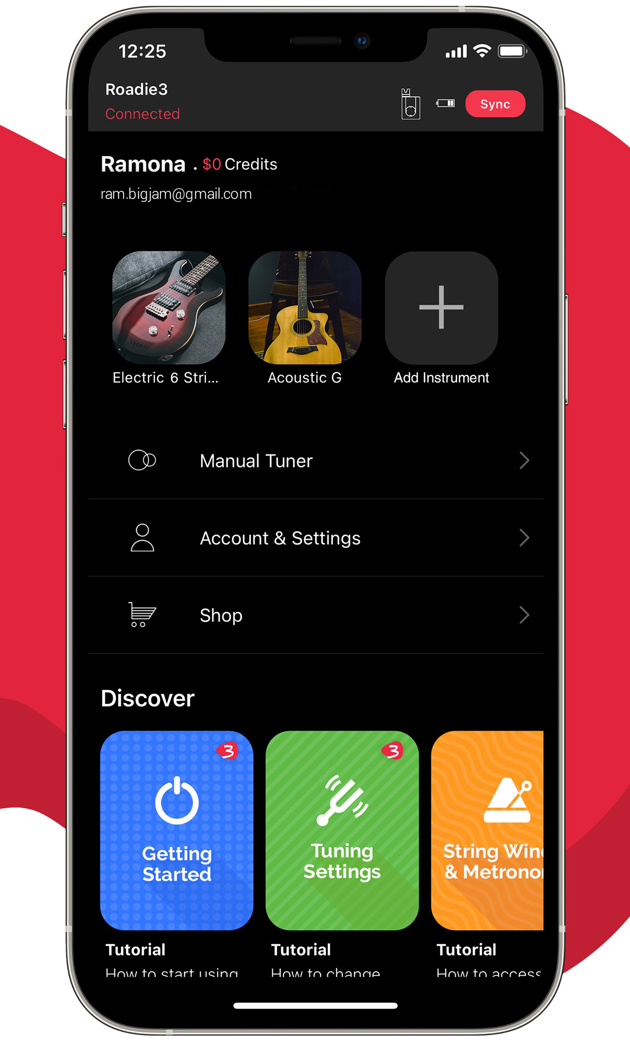 Roadie Tuner app logo